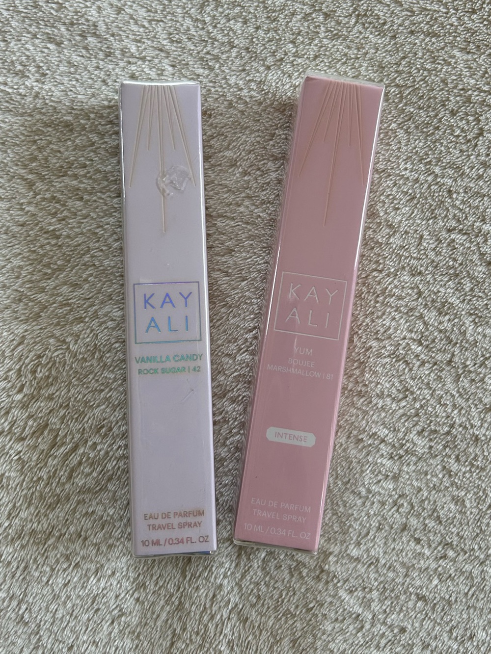 Kayali Vanilla Candy Rock Sugar & Yum Boujee Marshmallow Travel Duo